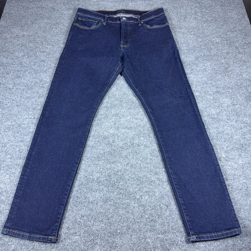 Lucky Brand 110 Slim Jeans Mens W34 L32 Dark Wash Indigo Denim Stretch Pants